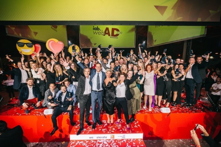 Gewinner auf der Bühne beim iab webAD 2019