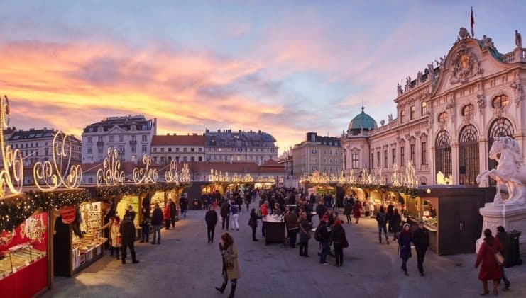 Weihnachtsdorf Schloss Belvedere