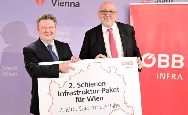 Michael Ludwig und Andreas Matthä 2. Schieneninfrastrukturpaket