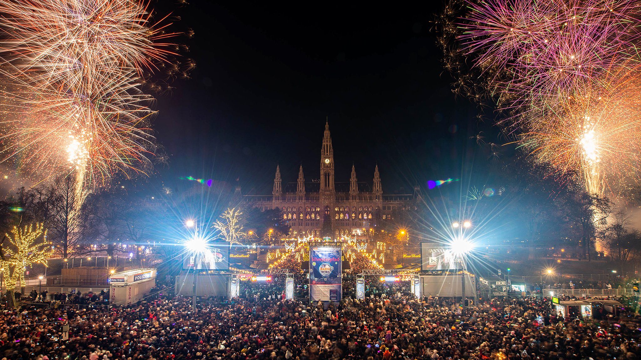 Wiener Silvesterpfad am Rathausplatz 