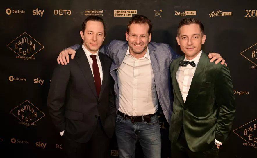 Trystan Pütter, Andreas Ferner, Volker Bruch „Babylon Berlin“ Sky-Premiere in Wien