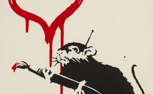 Banksy - Love Rat bei der ART VIENNA International Art Fair