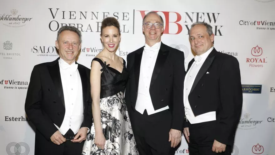 Ernst Woller, Silvia Frieser, Helmut Böck und Franz Pattay in New York