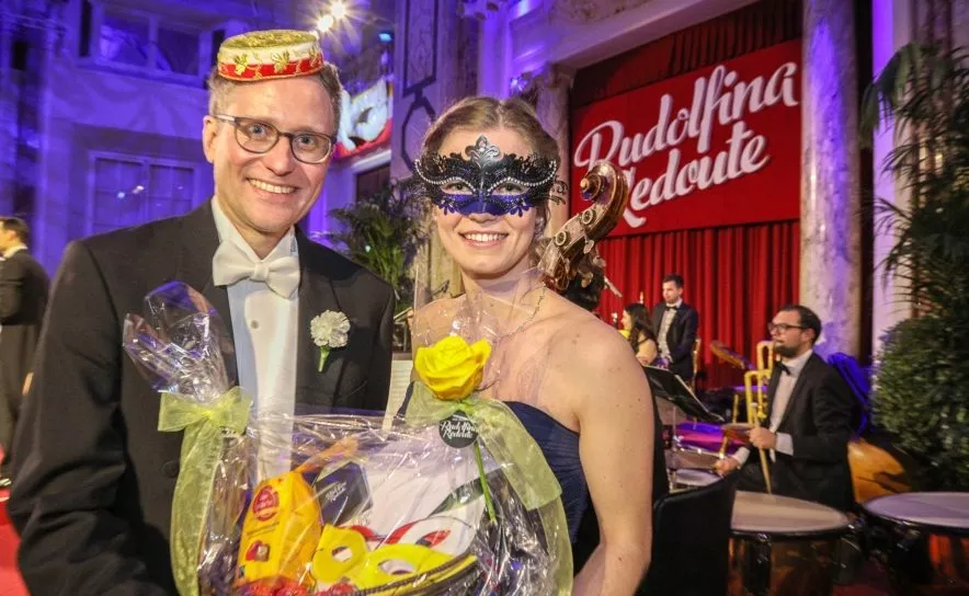 Katharina Hillinger gewann die Wahl zur schönsten Maske