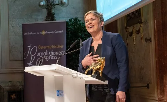 Auszeichnung für Lebenswerk an "MedienLöwin" Corinna Milborn