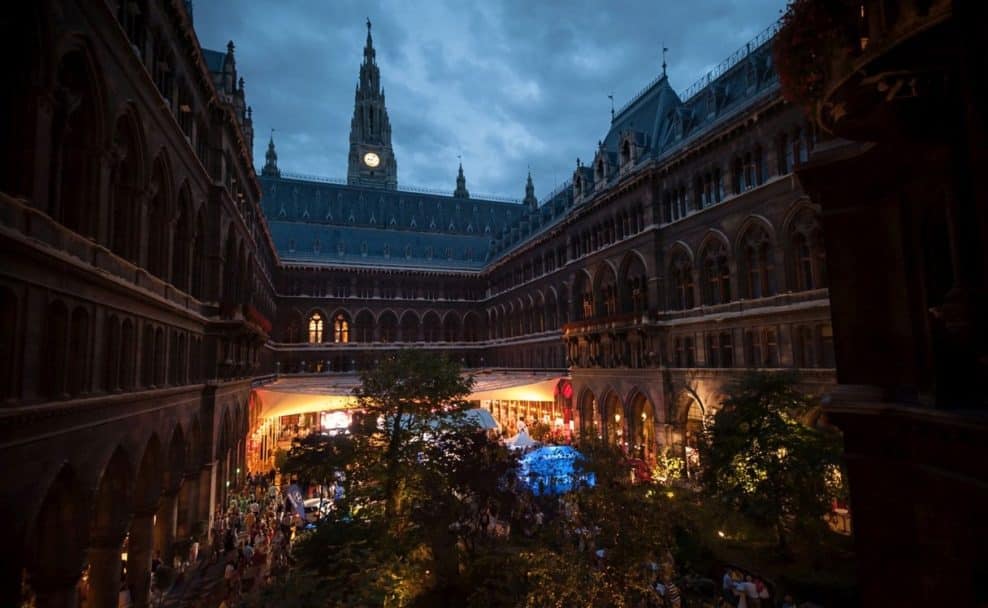 Der Arkadenhof im Wiener Rathaus ist ein Ort für Veranstaltungen.