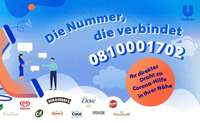 Unilever Telefon Hilfsaktion - Die Nummer, die verbindet