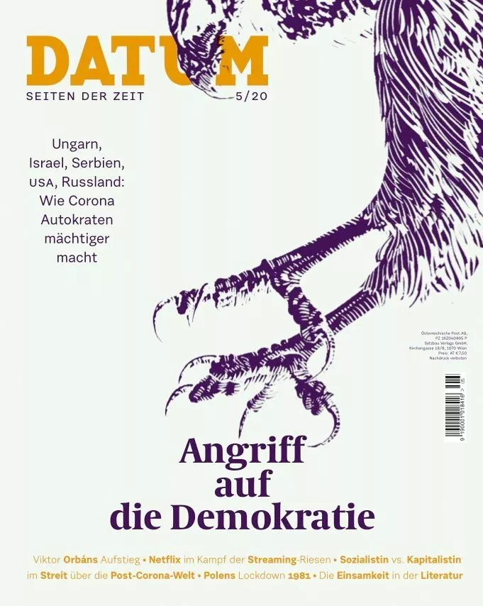 Ausgabe Mai 2020 Cover des Monatsmagazins "Datum"