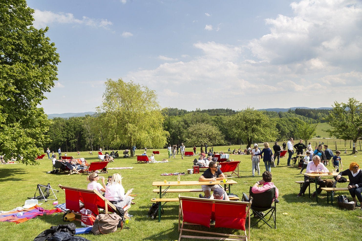 Mirli Haus Picknickwiese weckt Erinnerungen an Kindheitstage
