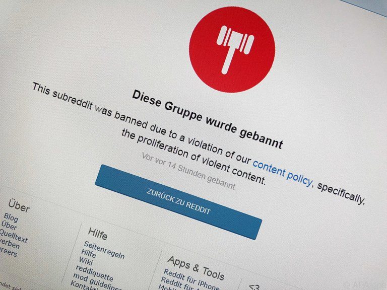Linking-Plattform Reddit will "violent content" Konten sperren