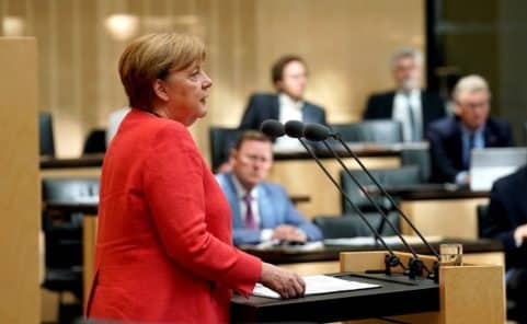 Bundeskanzlerin Angel Merkel billigte Gesetz gegen Hass im Internet