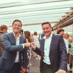 Josef Mantl (rechts) und Gastronom Paul Rittenauer luden zum Urbanin After-Work-Treff