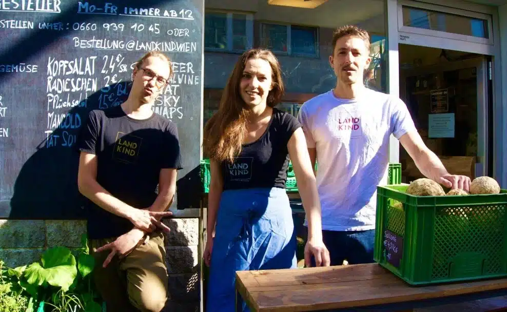 Das Team von Landkind: Benedikt Strasser, Nina Strasser und Stefan Rom