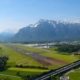 Start- und Landebahn am Flughafen Salzburg