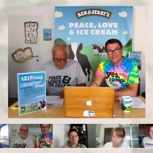 Ben & Jerry's Eisneuheiten Online Präsentation in Wien mit Jockel Weichert und Stuart Freeman