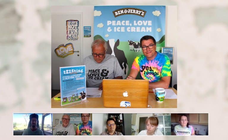 Ben & Jerry's Eisneuheiten Online Präsentation in Wien mit Jockel Weichert und Stuart Freeman