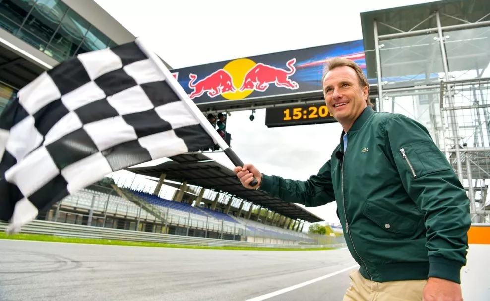 ORF Sportreporter Ernst Hausleitner berichtet vom Formel 1 Rennen in Spielberg