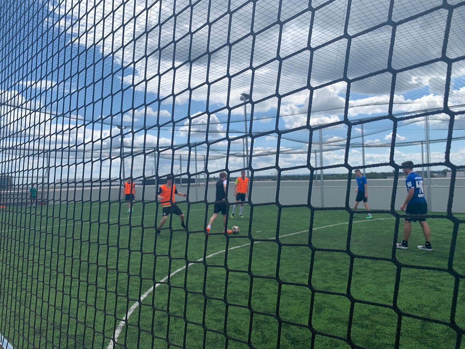 Vollmond Fußball in der Soccer-Anlage "Andi kickt" in der Seestadt Aspern