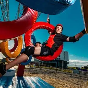 Wipeout Actionpark Pacours beim Parndorf Fashion Outlet im Sommer 2020