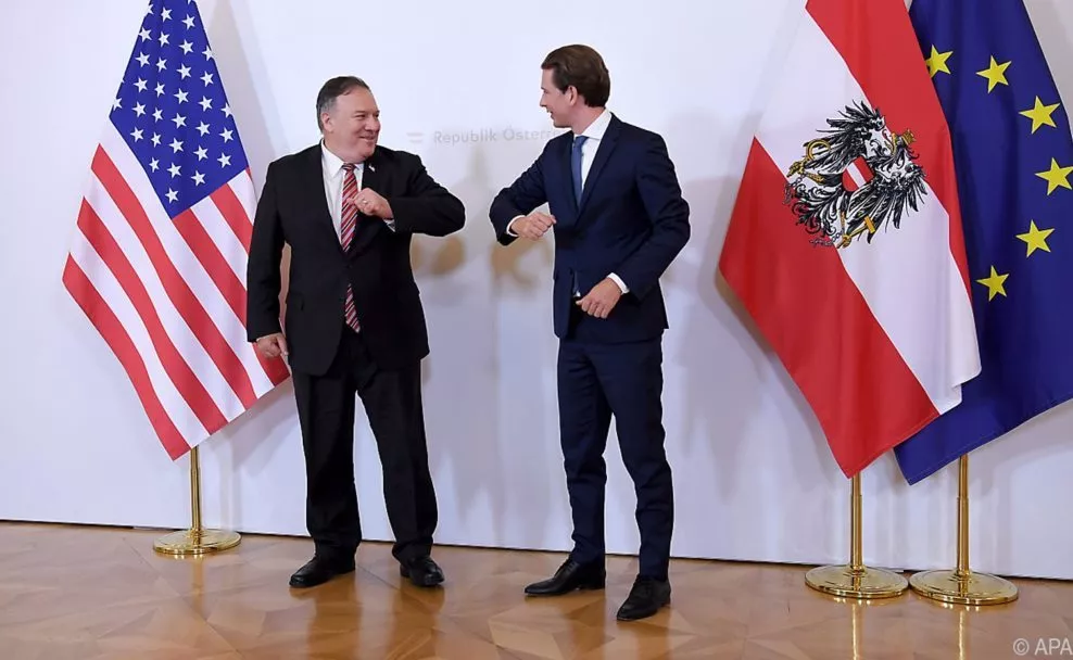US-Außenminister Pompeo fährt Ellbogen gegen Kanzler Kurz aus