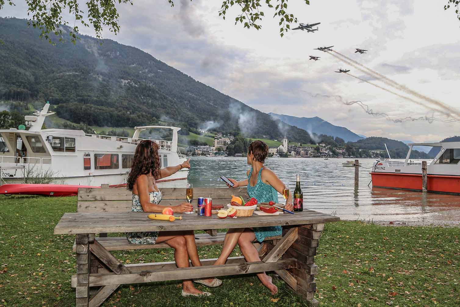 Flying Bulls sorgten im Sunset Wing Club am Wolfgangsee für gute Stimmung