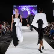Models am Laufsteg in Mode von Klär Lov bei der Vienna Fashion Week 2020