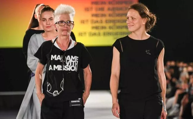 Designerin Susa Kreuzberger / madame with a mission bei der MQ Vienna Fashion Week