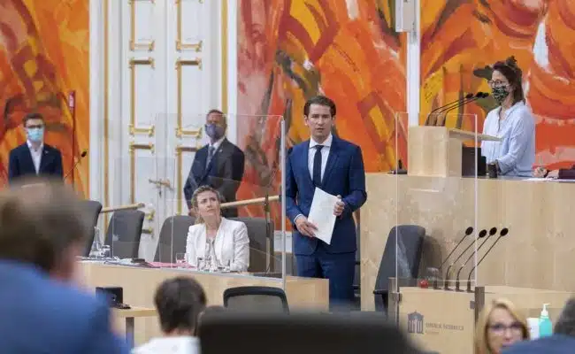 Rede von Bundeskanzler Sebastian Kurz im Nationalrat