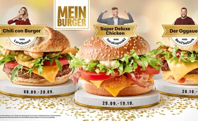McDonalds Österreich Mein Burger-Challenge 2020 Gewinner