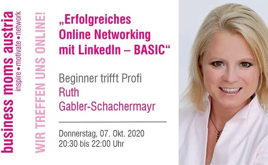 Online Networking mit LinkedIn Workshop von Ruth Gabler-Schachermayr