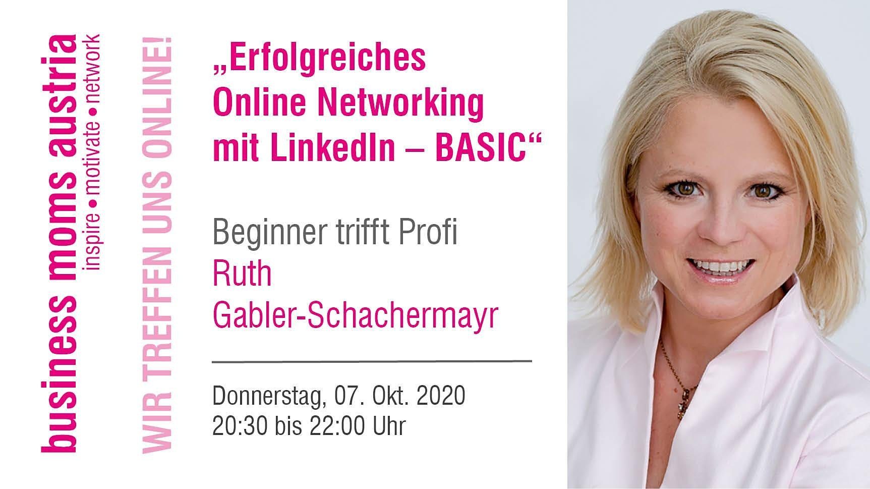Online Networking mit LinkedIn Workshop von Ruth Gabler-Schachermayr