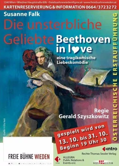 Freie Bühne Wieden zeigt "Beethoven in Love - Die unsterbliche Geliebte"
