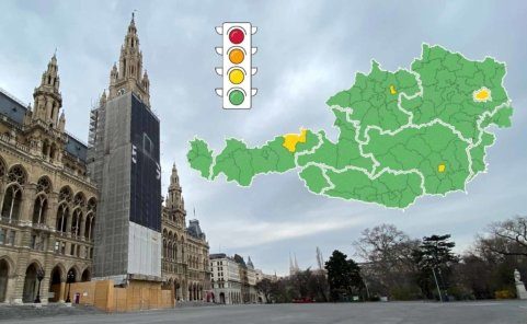 Corona-Ampel in Wien vom Start weg auf Gelb