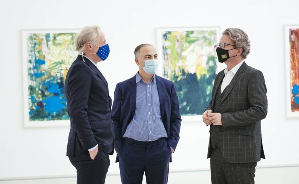 Kulturlandesrat Christopher Drexler(ÖVP), Direktor Sandro Droschl, Kulturstadtrat Günter Riegler (ÖVP)