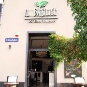 Das italienische Restaurant "Il Basilico" am Gaußplatz