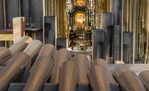 Riesenorgel im Stephansdom nach der Renovierung