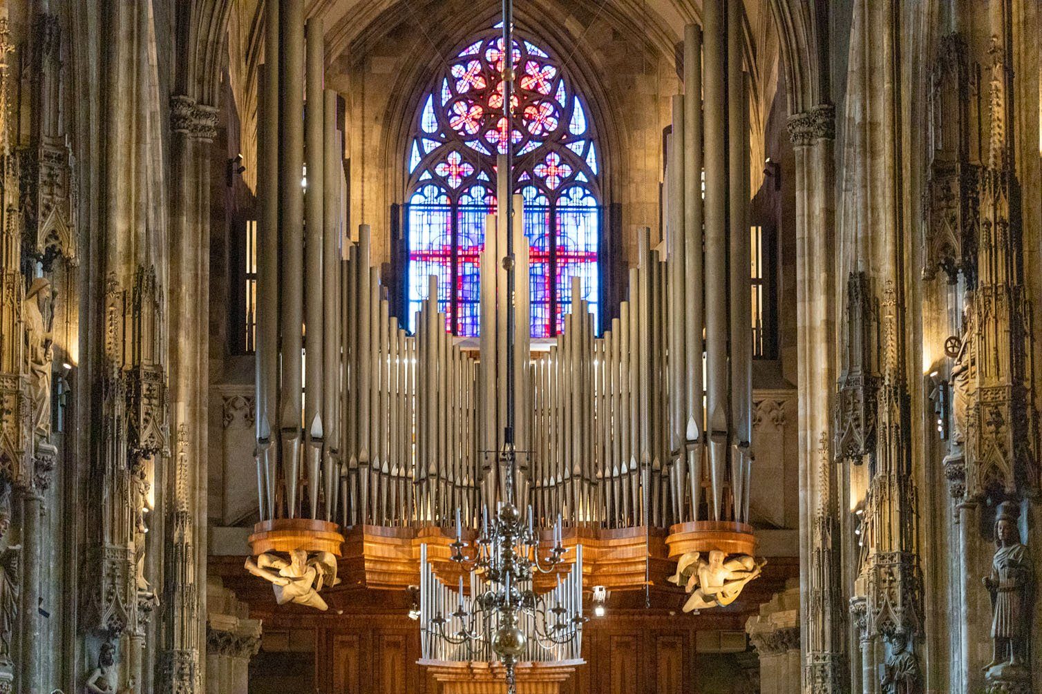 Riesenorgel im Stephansdom nach der Renovierung