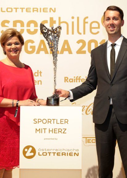 Bettina Glatz-Kremsner und Christoph Vetchy bei der Sporthilfe-Gala 2019