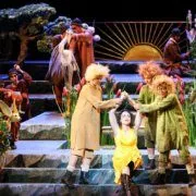 Singspiel Zauberflöte in einer Inszenierung von Henry Mason an der Volksoper Wien