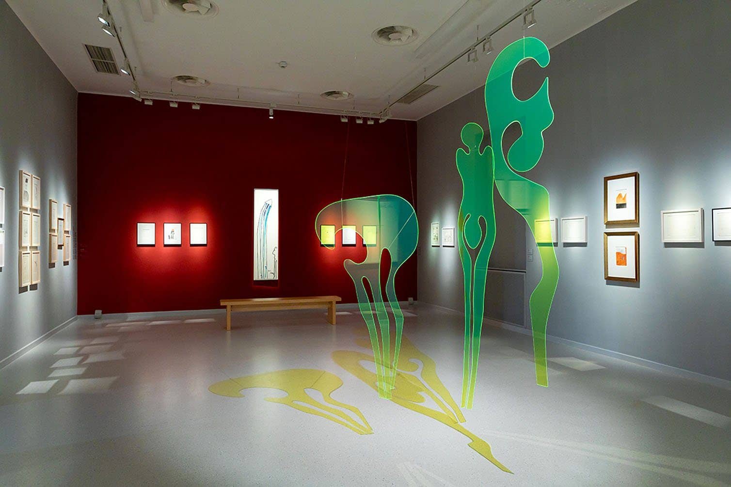 Intervention von Marianne Maderna im Museum Guggig