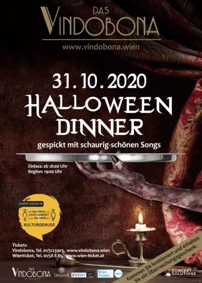 Halloween Dinner mit Showprogramm im Vindobona