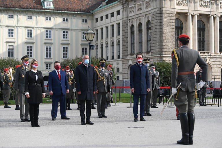 Angelobung der Rekruten am Nationalfeiertag im Beisein von Kanzler Kurz