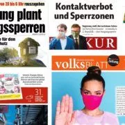 Titelseiten Österreichische Tageszeitungen vom 31. Oktober