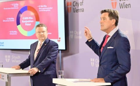 Peter Hanke und Michael Ludwig nennen Ausgaben für Konjunkturpaket