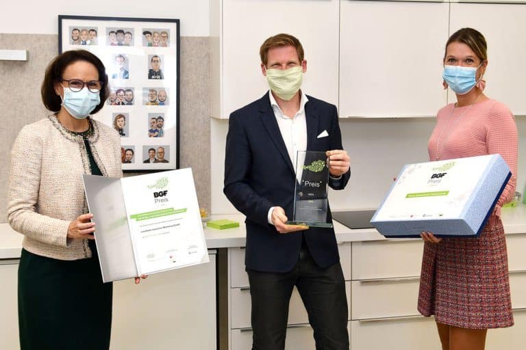 Verleihung BGF-Preis für Wien 2020 an Limesoda GF Philipp Pfaller