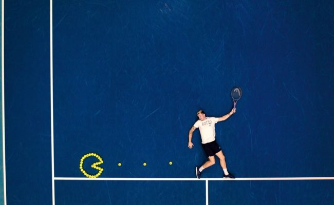 Tennis-Ass Dennis Novak im Sporthilfe Kalender 2021