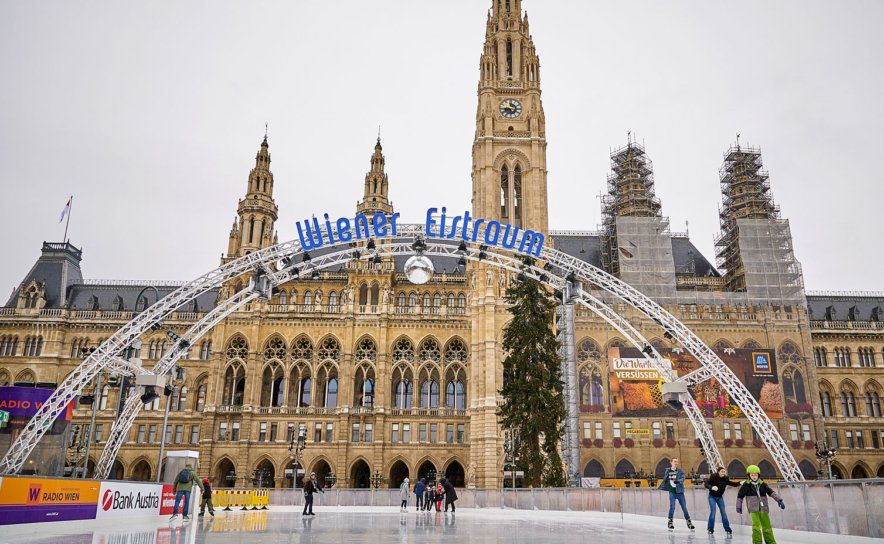 Der Wiener Eistraum hat am 24. Dezember eröffnet