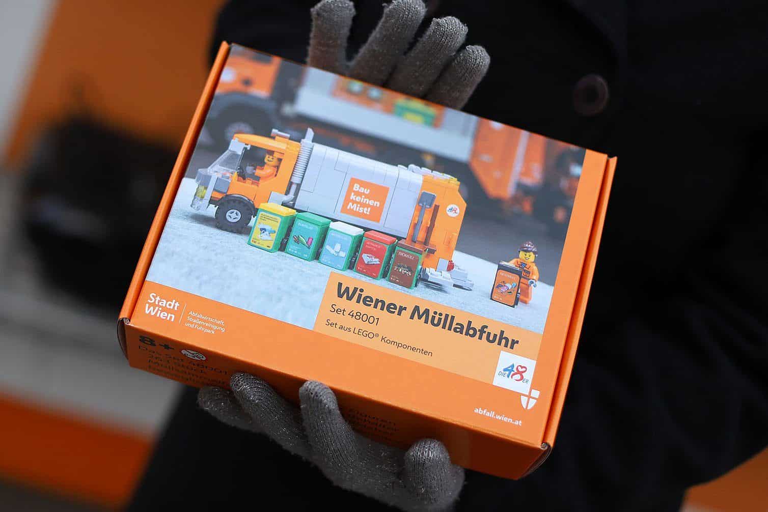 Legoset der Wiener Müllabfuhr ist beim Altwarenmarkt 48er-Tandler erhältlich