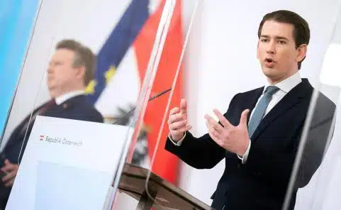 Kanzler Kurz erklärt die Lockdown-Verlängerung