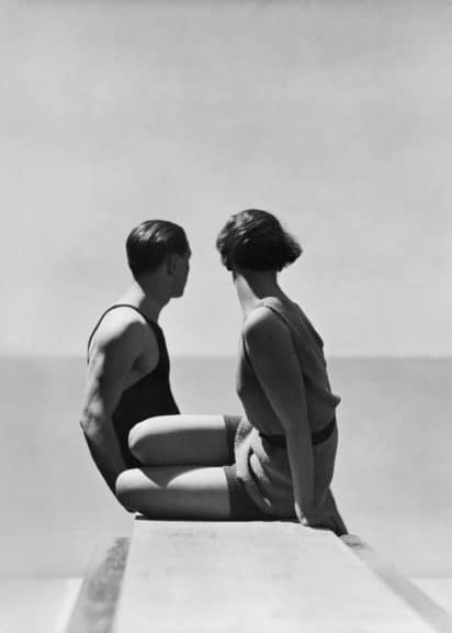 Bademode-Sujet mit Titel "Divers" von George Hoyningen‐Huene